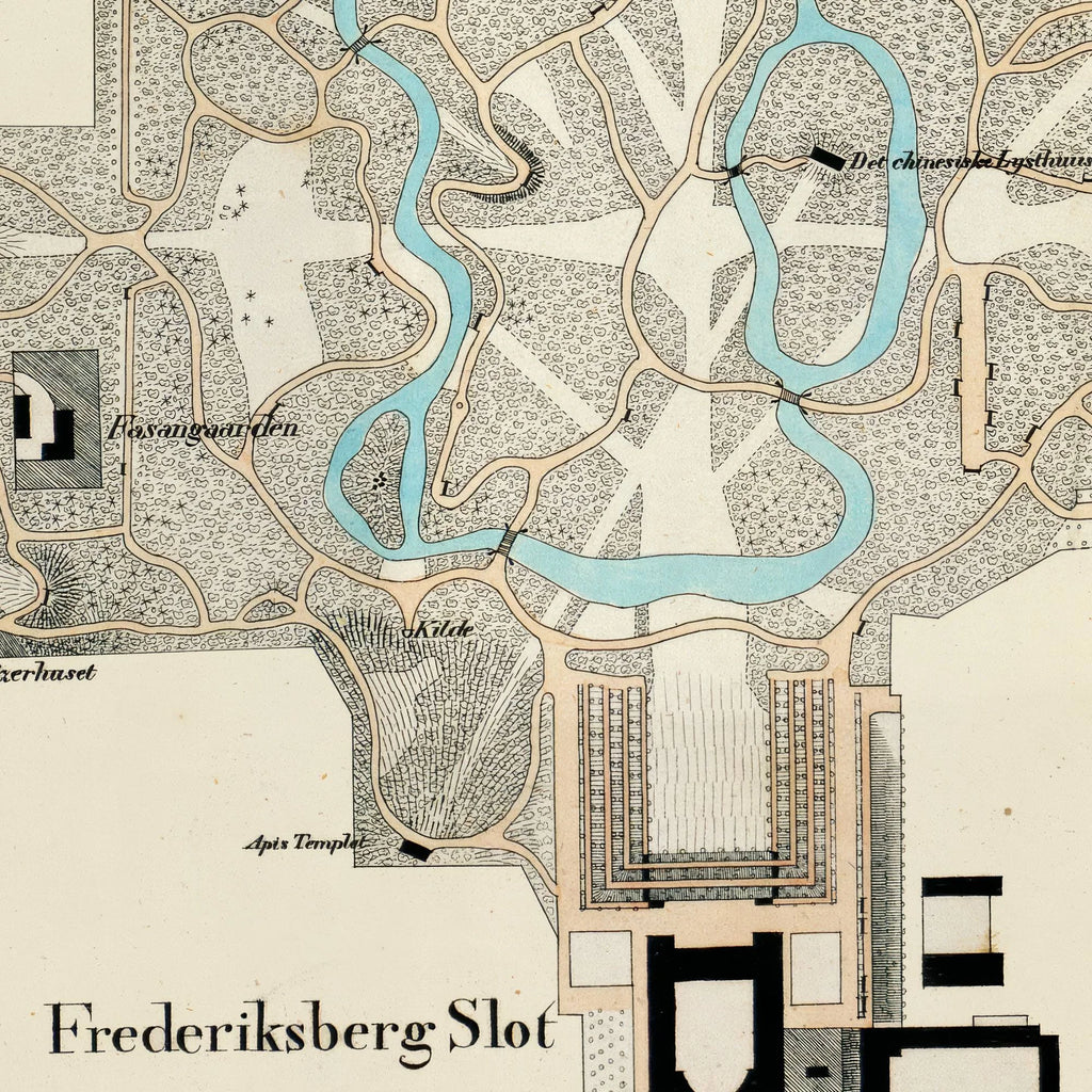 Frederiksberg Have 1850-1880 - Historisk litografi – billede 4