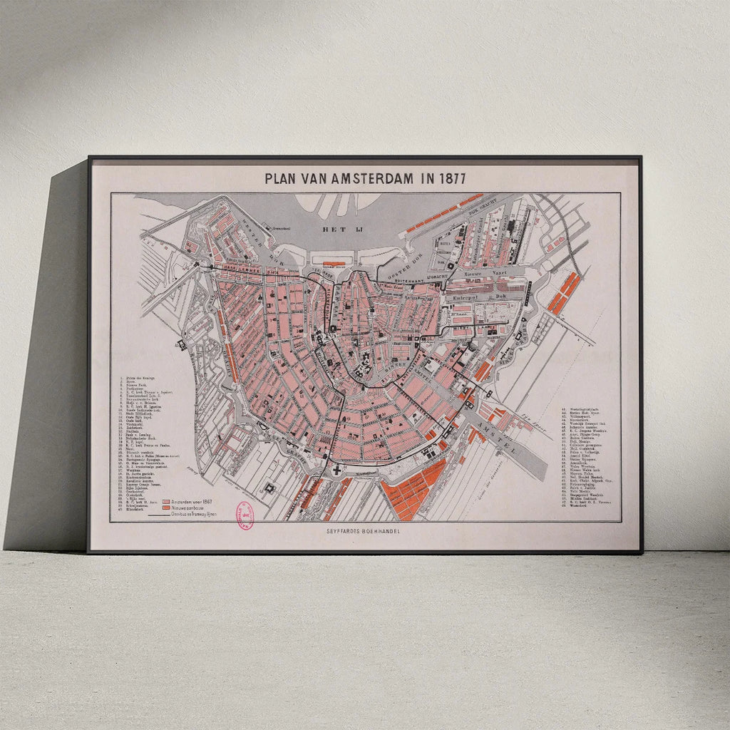 Plan van Amsterdam 1877 - Bykort – billede 3