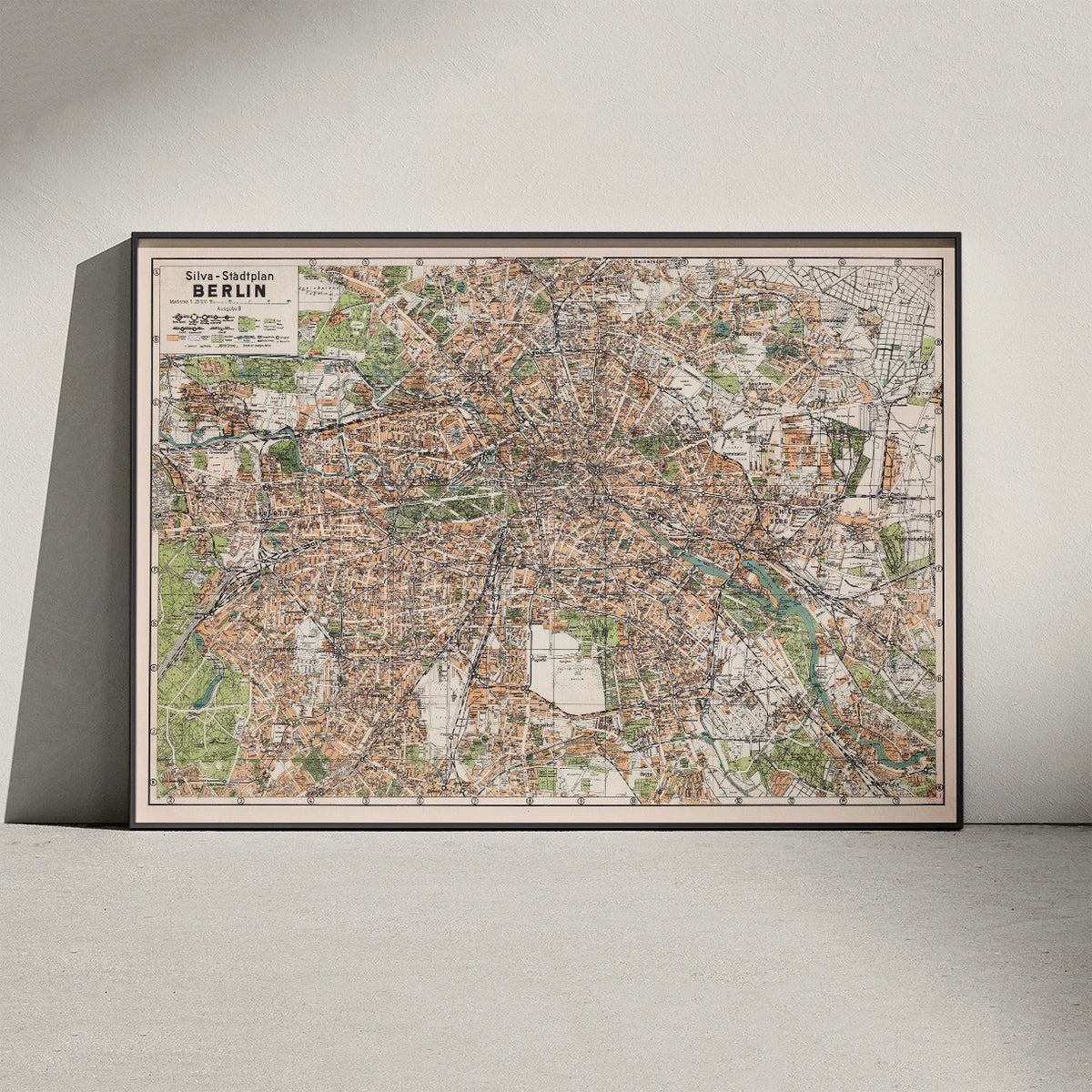 Silva-Stadtplan Berlin 1934 - Bykort – billede 3