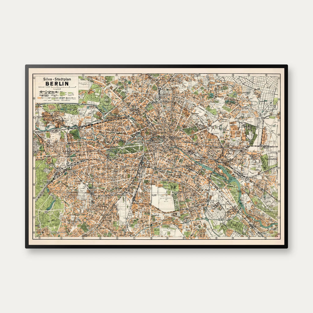 Silva-Stadtplan Berlin 1934 - Bykort – billede 1