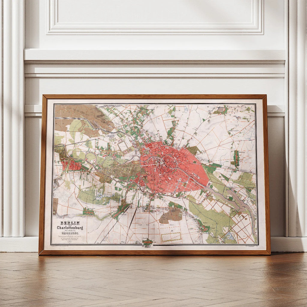 Berlin und Charlottenburg 1857 - Bykort – billede 2