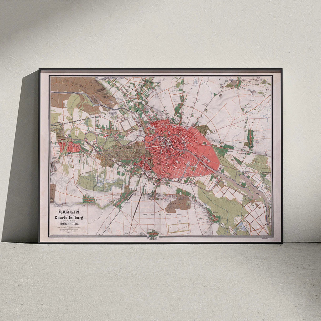 Berlin und Charlottenburg 1857 - Bykort – billede 3