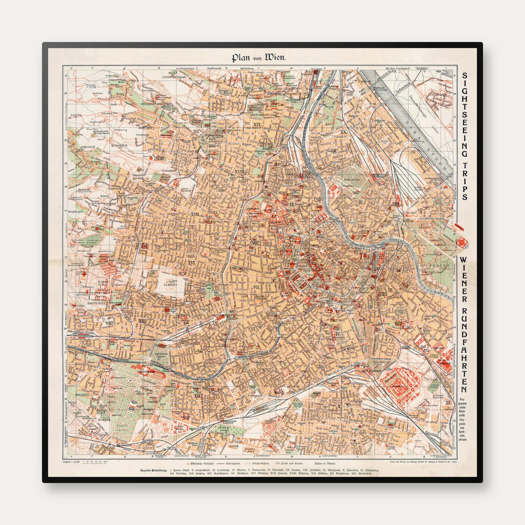 Plan von Wien 1928 - Bykort – billede 1