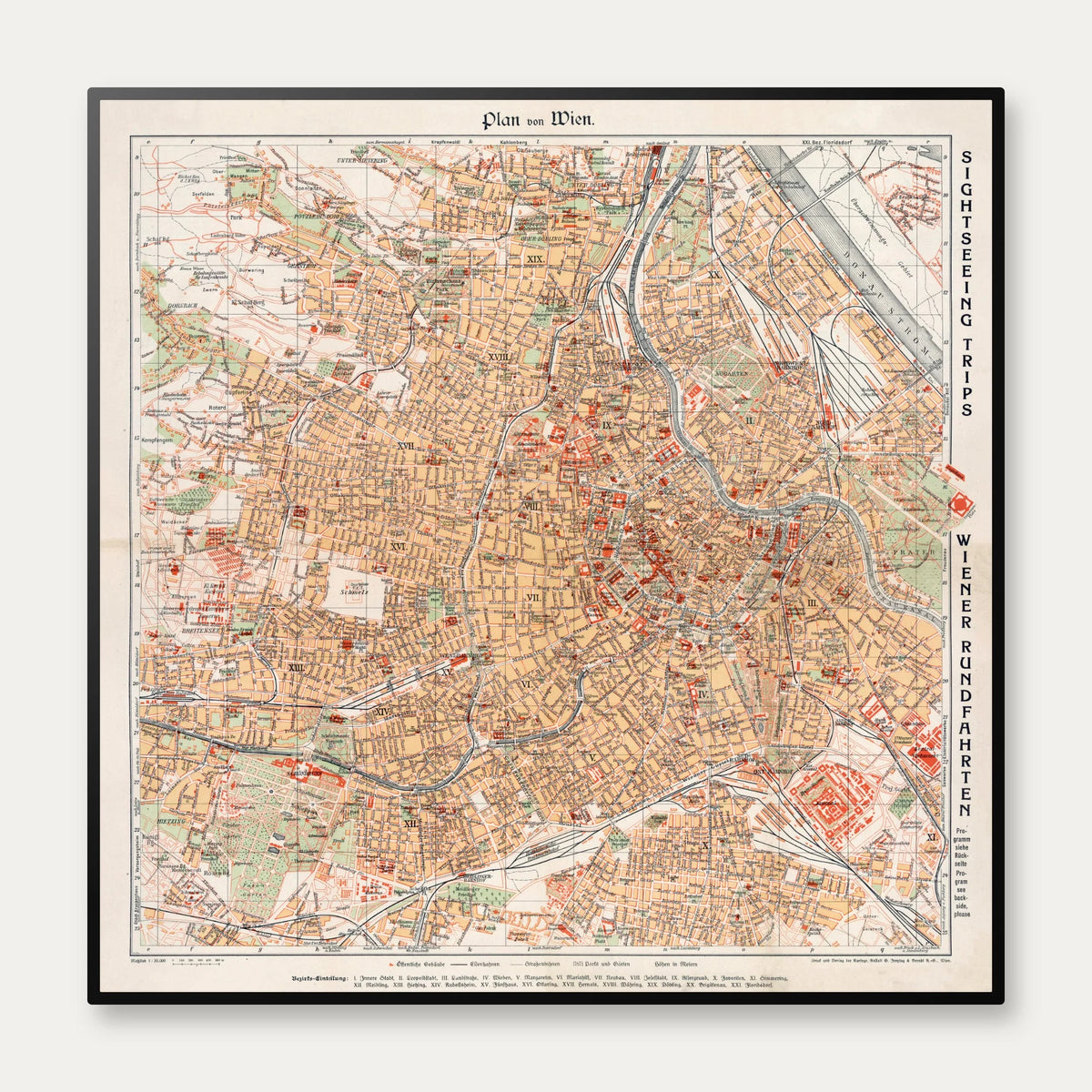 Plan von Wien 1928 - Bykort – billede 1