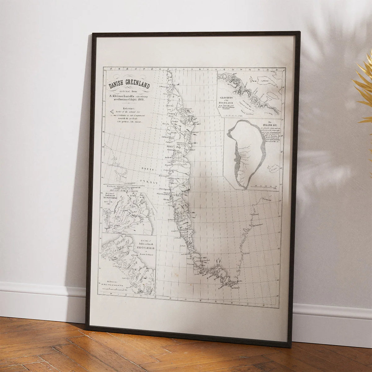 Kort over Grønland 1866 – billede 2