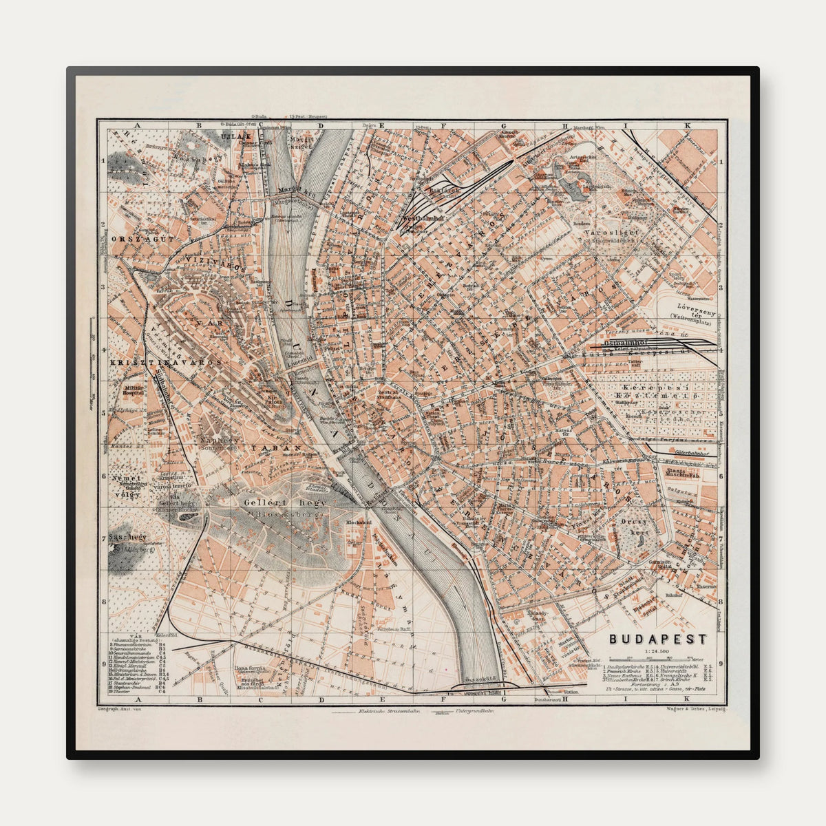Budapest 1913 - Bykort – billede 1
