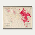 Plan de Marrakech 1924 - Bykort - 80×62 cm – billede 1