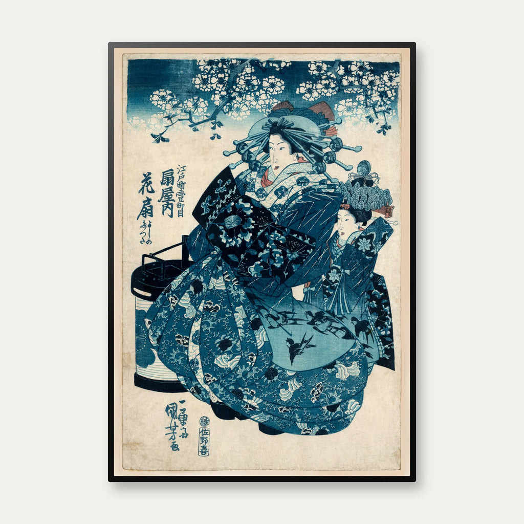 Giya uchi hana-gi 1830-1844 - Japansk træsnit – billede 1