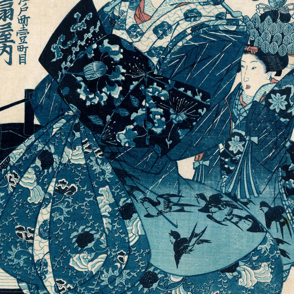 Giya uchi hana-gi 1830-1844 - Japansk træsnit – billede 4