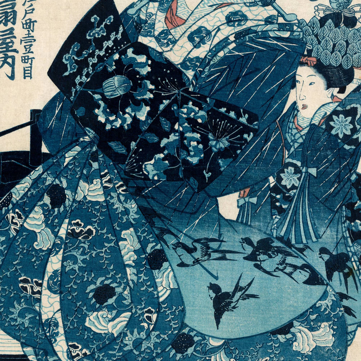 Giya uchi hana-gi 1830-1844 - Japansk træsnit – billede 4
