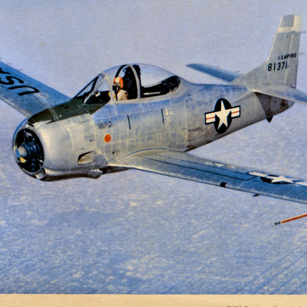 T-28 Trainer 1950-1960 - Luftfartsplakat – billede 4