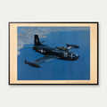 Navy FJ-1 Fury 1950-1960 - Luftfartsplakat – billede 1