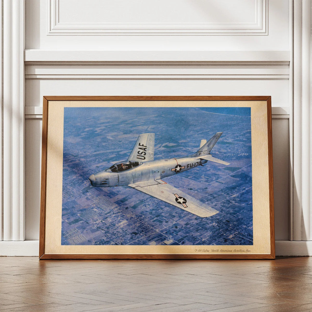 F-86 Sabre 1950-1960 - Luftfartsplakat – billede 2
