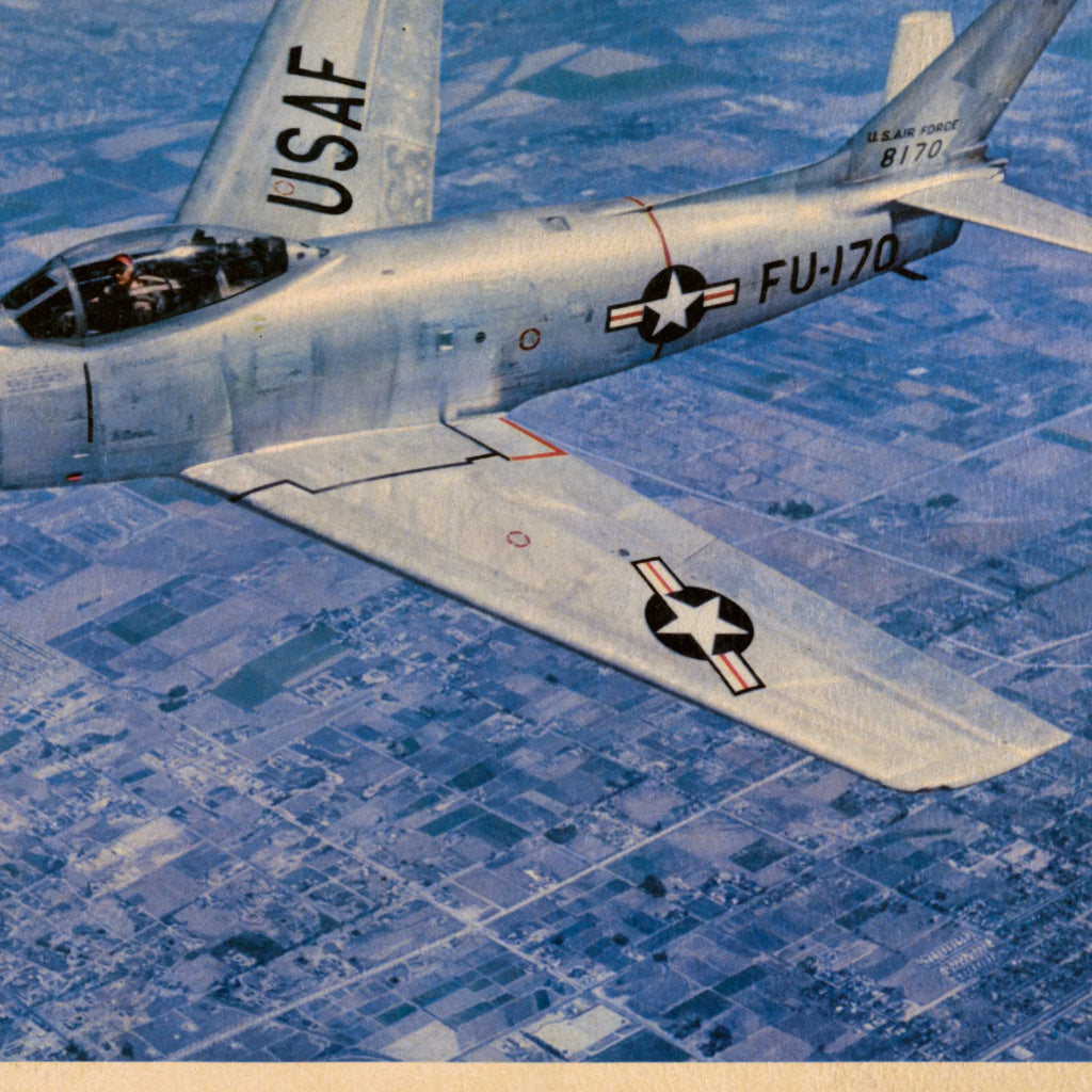 F-86 Sabre 1950-1960 - Luftfartsplakat – billede 4