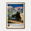 North Coast Limited in the Montana Rockies 1920 - Rejseplakat – billede 1