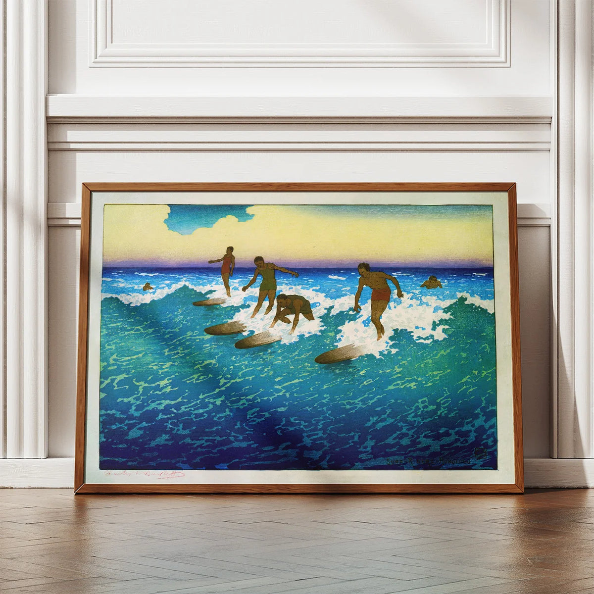 Surf riders, Honolulu 1920 - Rejseplakat – billede 2