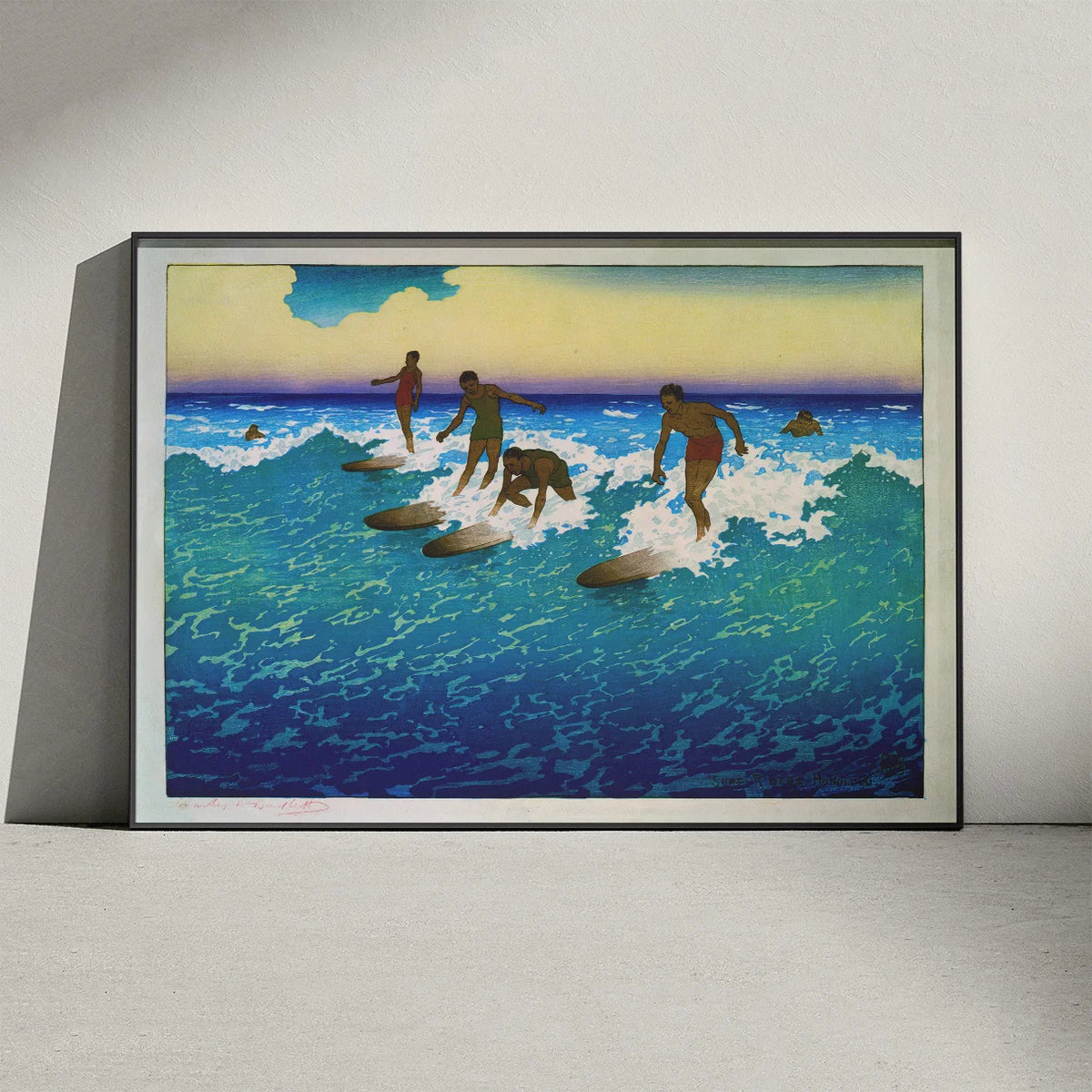 Surf riders, Honolulu 1920 - Rejseplakat – billede 3