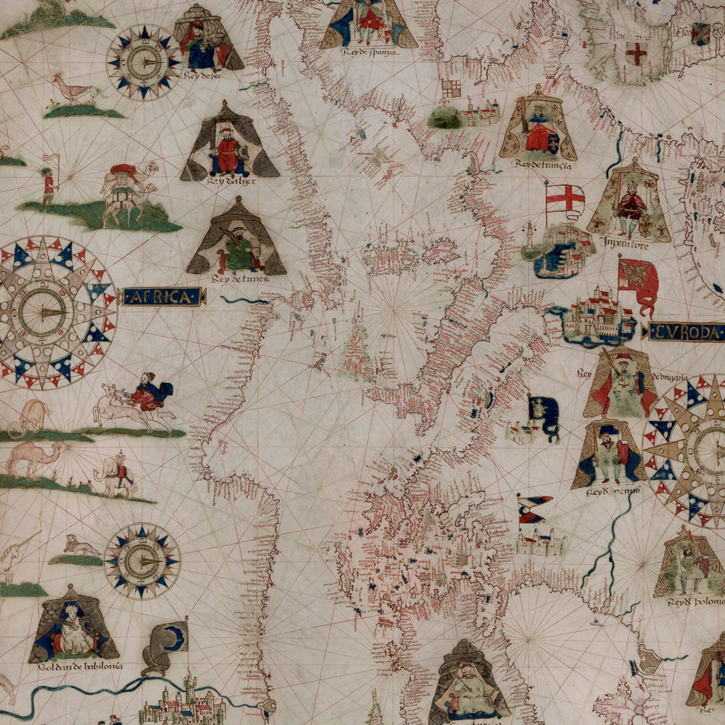 Chart of the Mediterranean, Black Sea, and the Atlantic Ocean 1559 - Søfartskort – billede 4