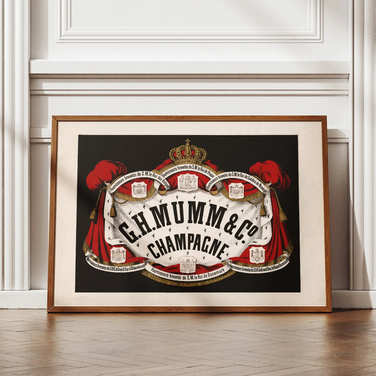 G.H. Mumm & Co., champagne 1876 - Reklameplakat – billede 2