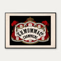 G.H. Mumm & Co., champagne 1876 - Reklameplakat – billede 1