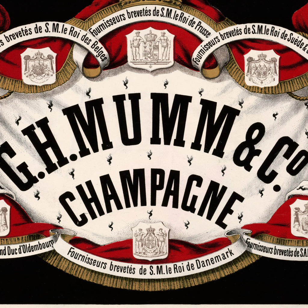 G.H. Mumm & Co., champagne 1876 - Reklameplakat – billede 4