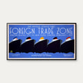 The United States' first foreign trade zone 1937 - Plakat - 60×32 cm – billede 1