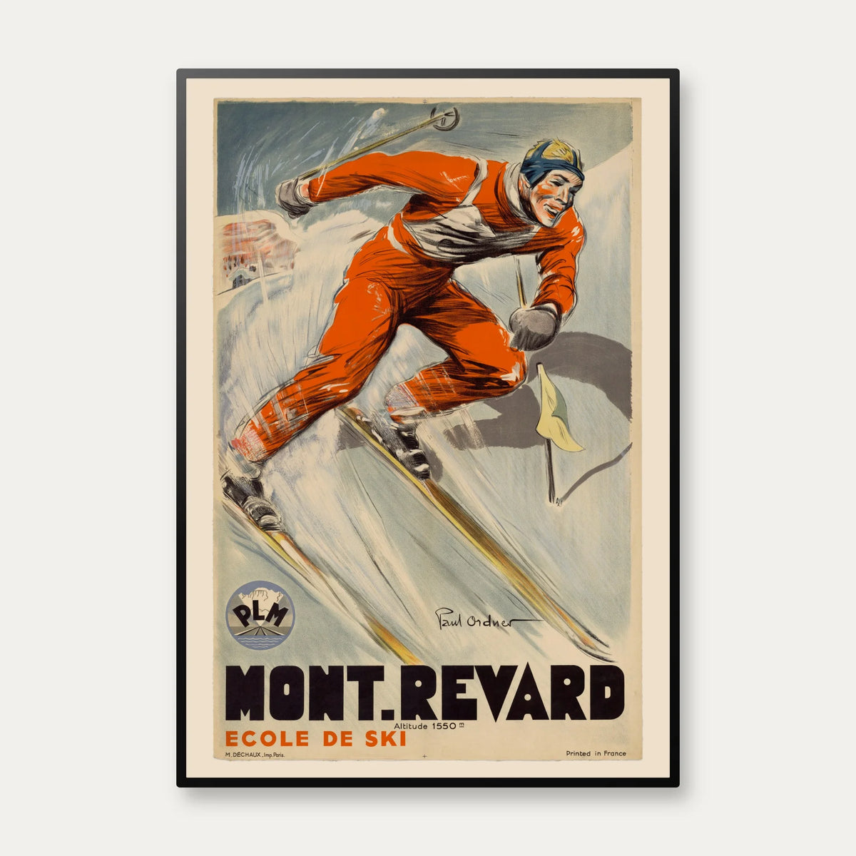 Mont Revard 1936 - Rejseplakat – billede 1