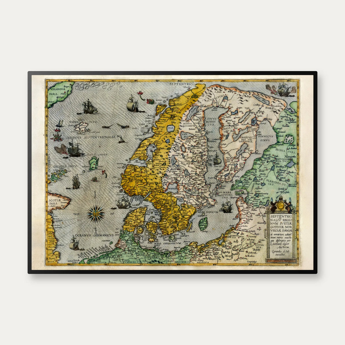 Norden: Sverige, Norge og Danmark 1570 – billede 1
