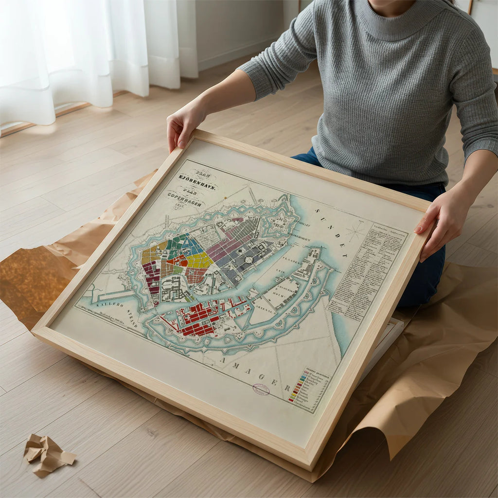 Plan af København 1853 - Historisk bykort – billede 2