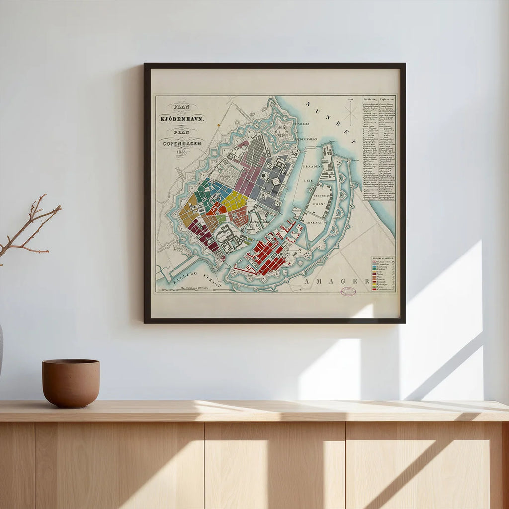 Plan af København 1853 - Historisk bykort – billede 3