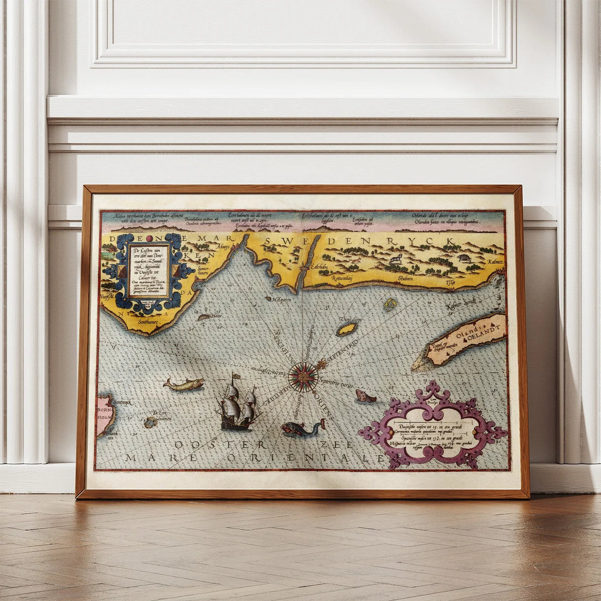 Danmark og Sveriges kyster 1586 - Søkort – billede 2