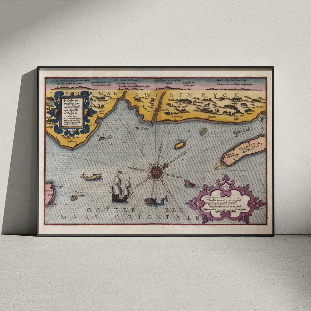 Danmark og Sveriges kyster 1586 - Søkort – billede 3