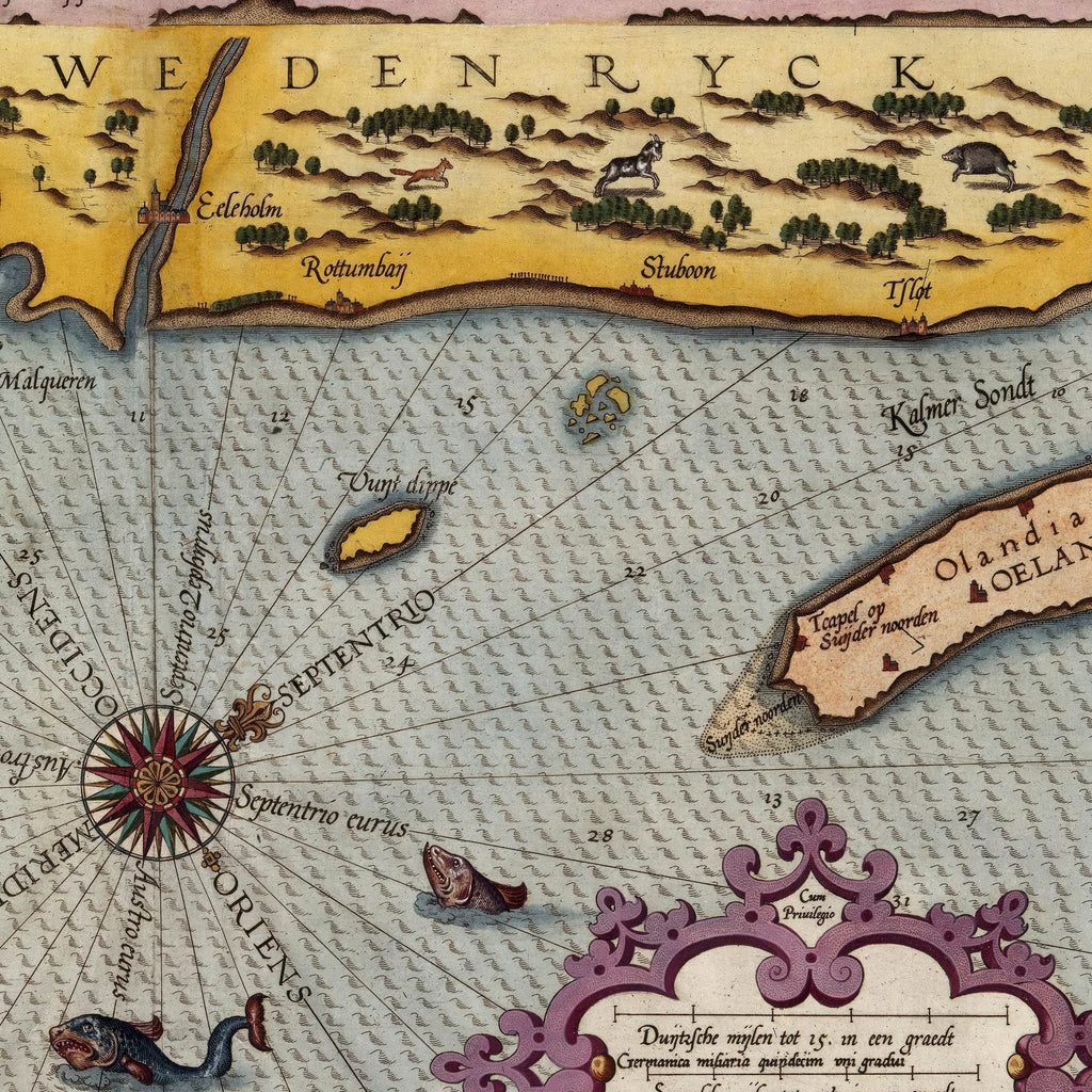 Danmark og Sveriges kyster 1586 - Søkort – billede 4