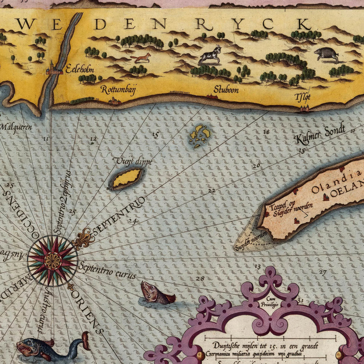 Danmark og Sveriges kyster 1586 - Søkort – billede 4
