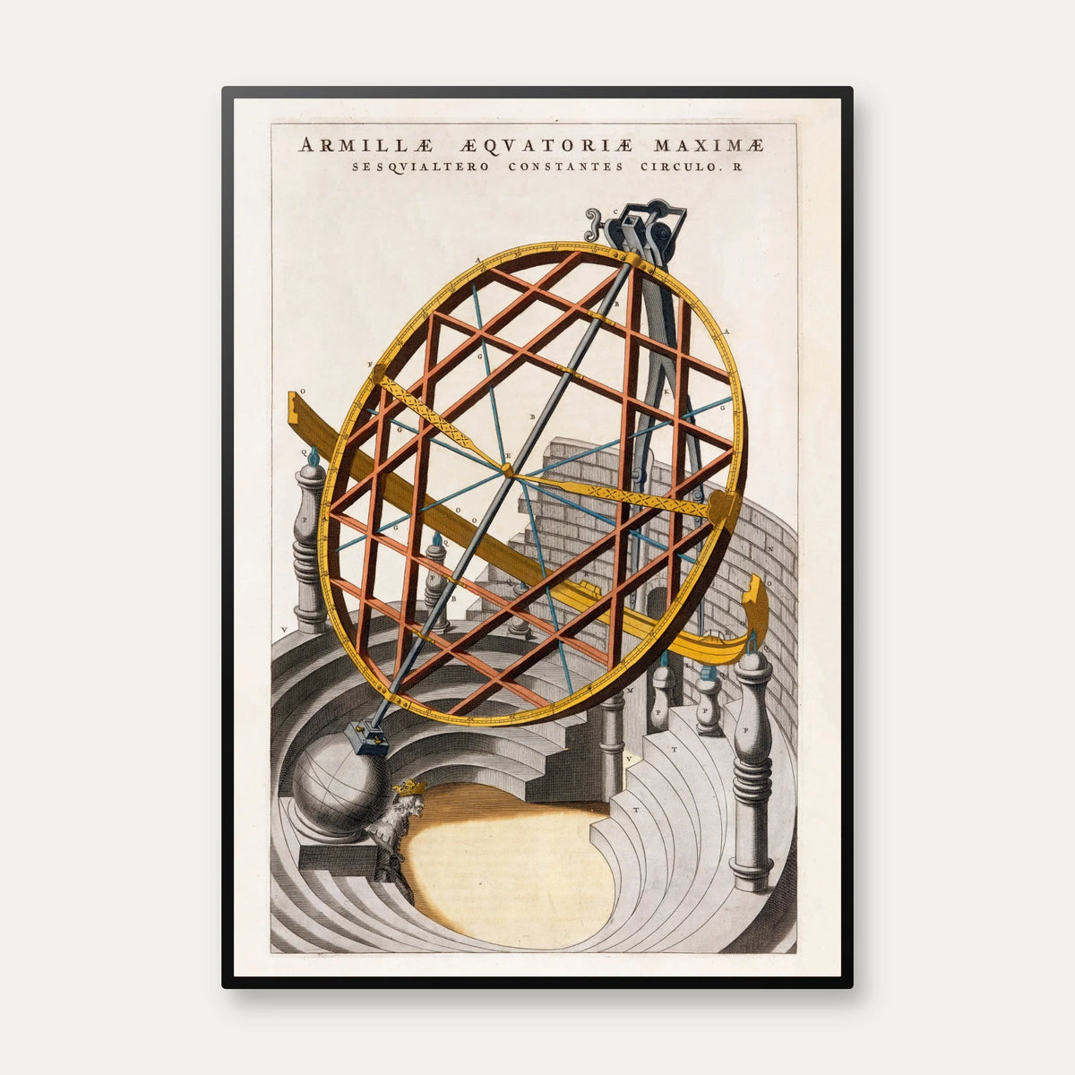Tycho Brahes store ækvatorial-armillarsfære 1662 - Astronomi – billede 1