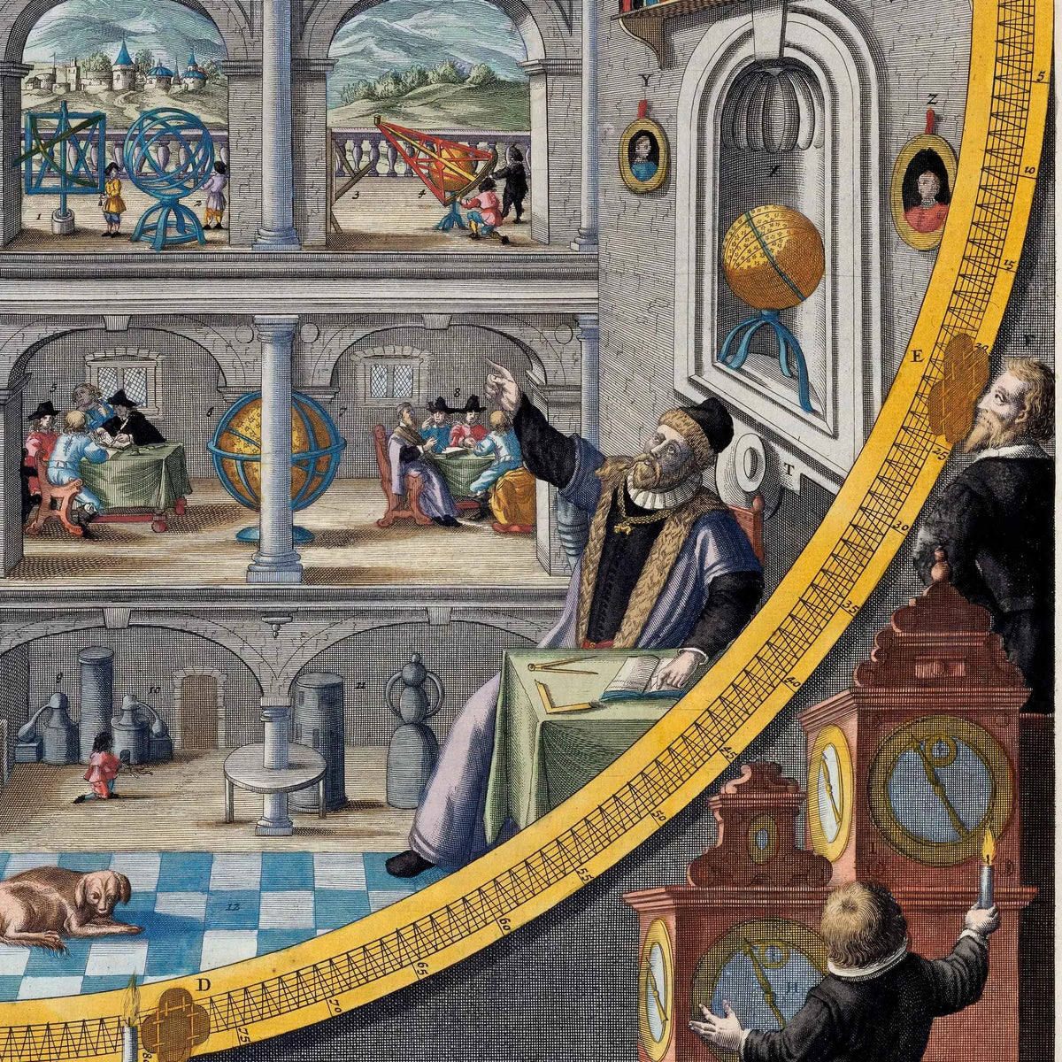 Portræt af Tycho Brahe 1662 - Astronomi – billede 4