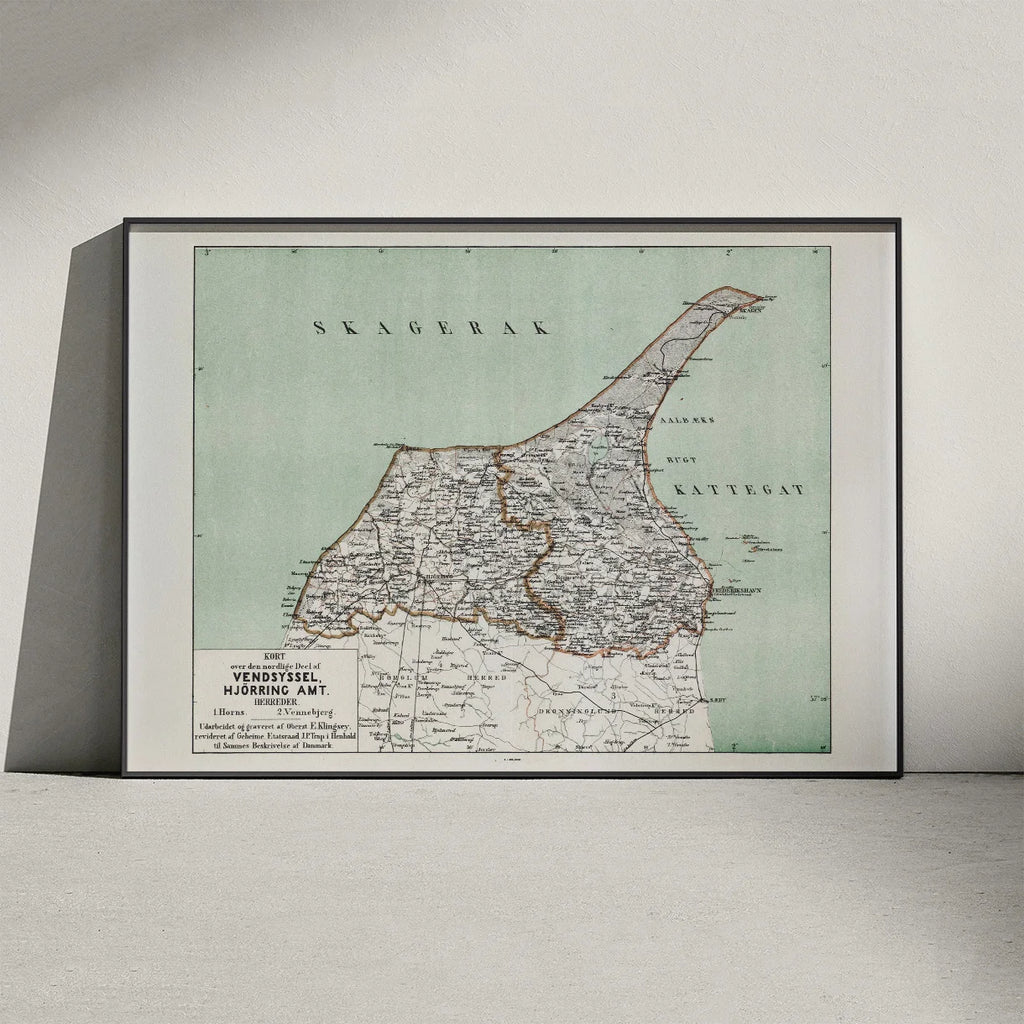 Kort over den nordlige del af Vendsyssel  1873 – billede 3