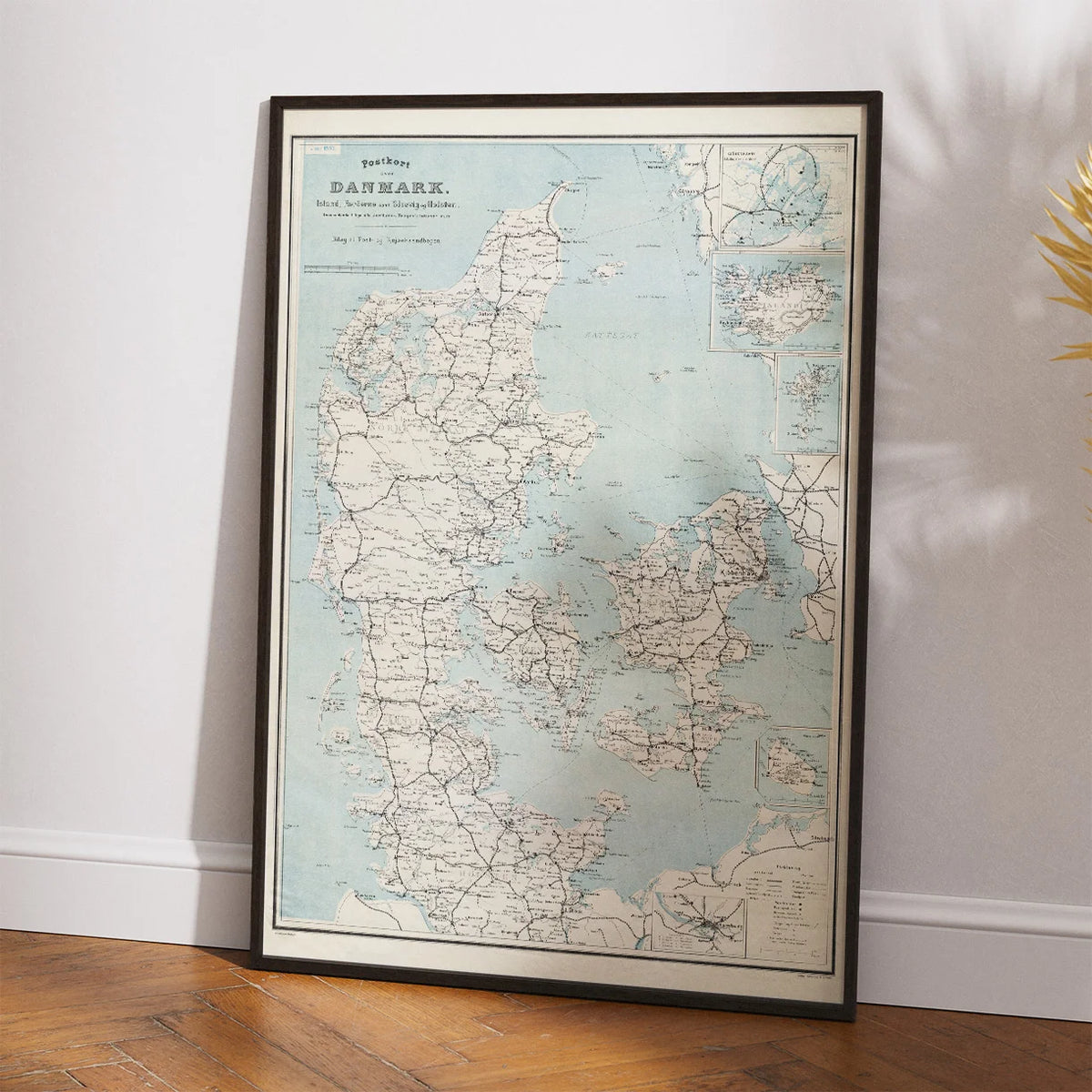 Postkort over Danmark, Island, Færøerne 1895 - Jernbanekort – billede 2