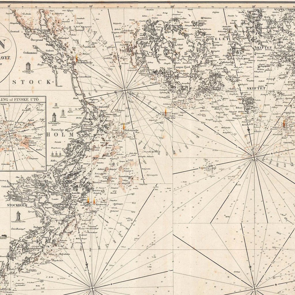 Kaart over Østersøen 1847 - Søkort – billede 4