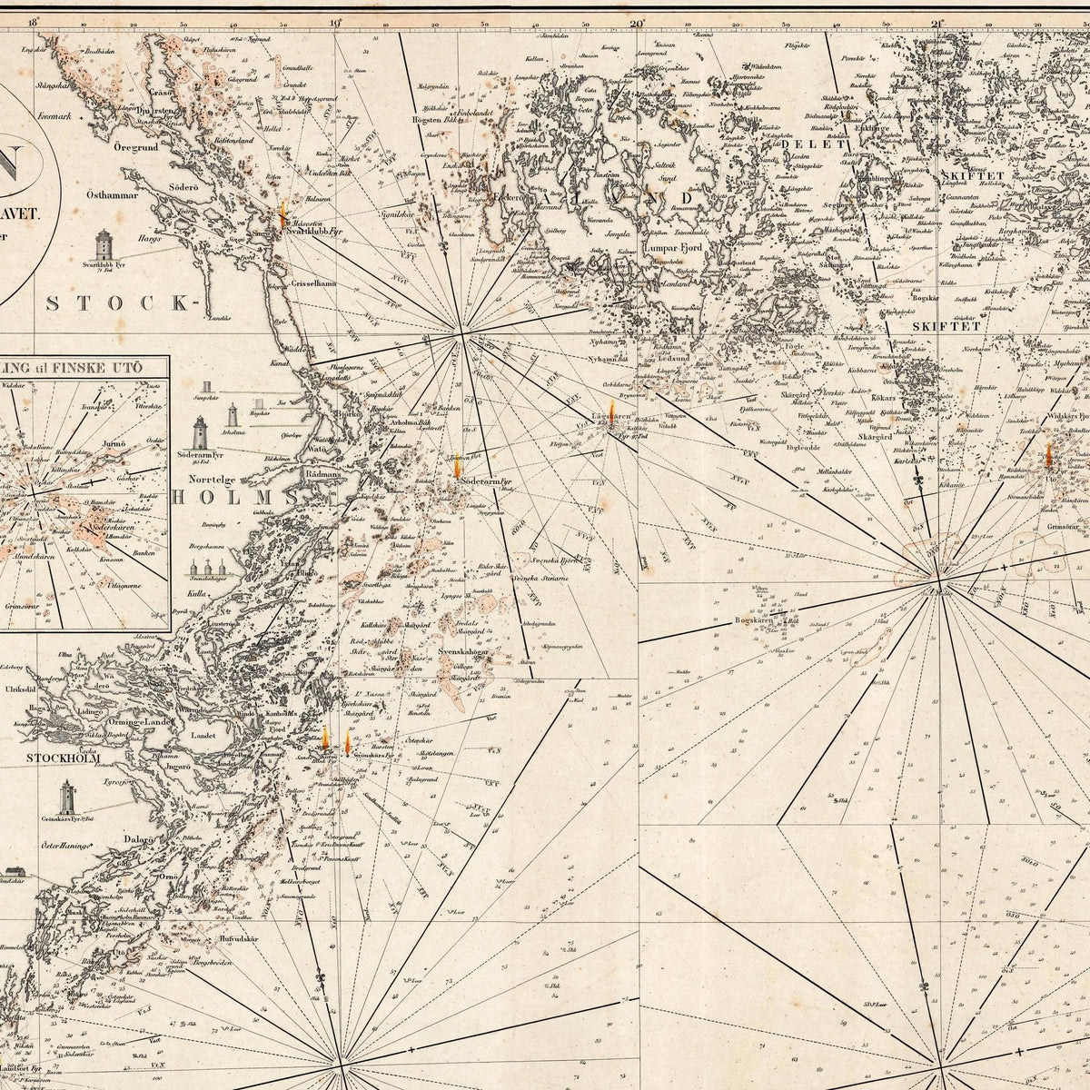 Kaart over Østersøen 1847 - Søkort – billede 4