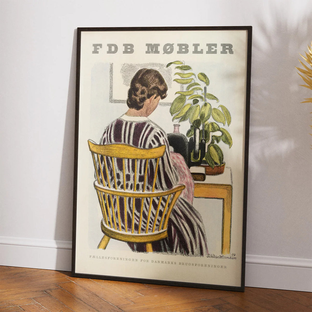 FDB Møbler 1950 - Aage Siker Hansen - Plakat – billede 2