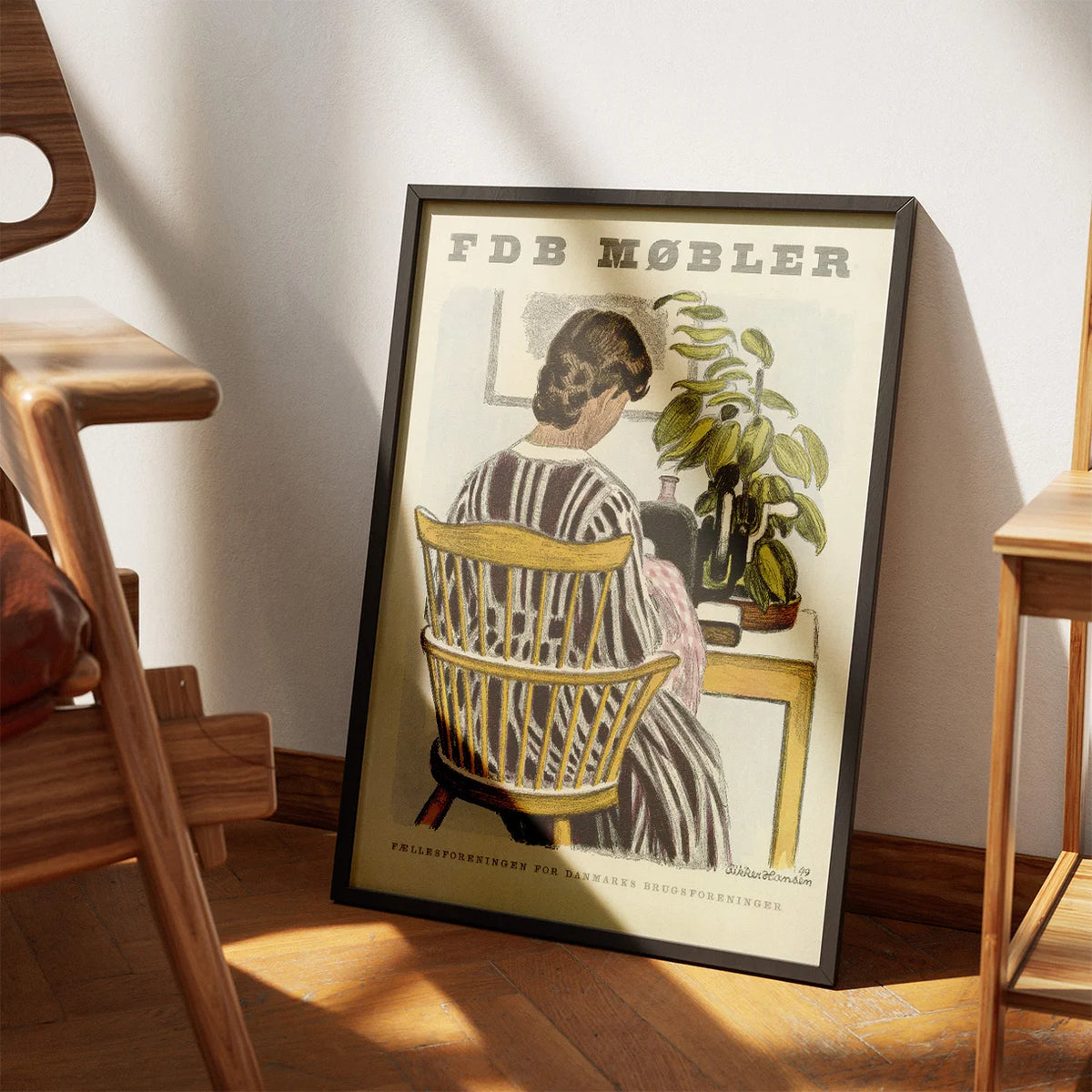 FDB Møbler 1950 - Aage Siker Hansen - Plakat – billede 3