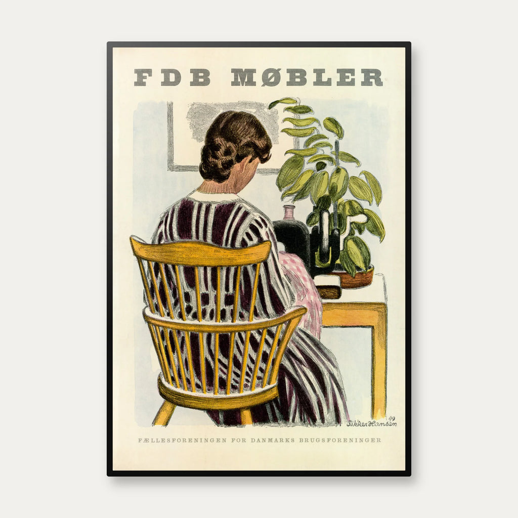 FDB Møbler 1950 - Aage Siker Hansen - Plakat – billede 1