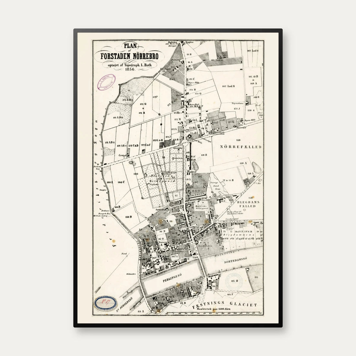 Forstaden Nørrebro 1856 – billede 1