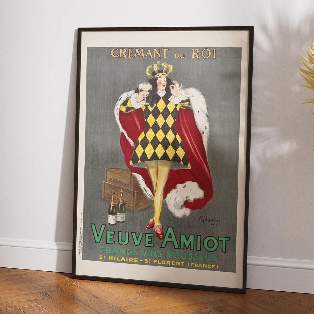 Cremant du roi - Veuve Amiot 1922 - Reklameplakat – billede 2