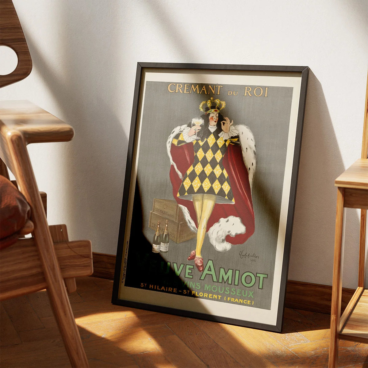 Cremant du roi - Veuve Amiot 1922 - Reklameplakat – billede 3