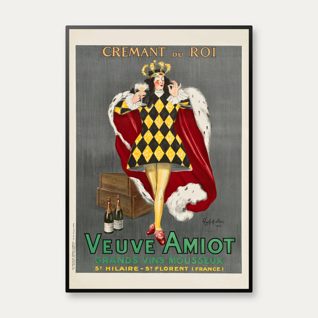 Cremant du roi - Veuve Amiot 1922 - Reklameplakat – billede 1