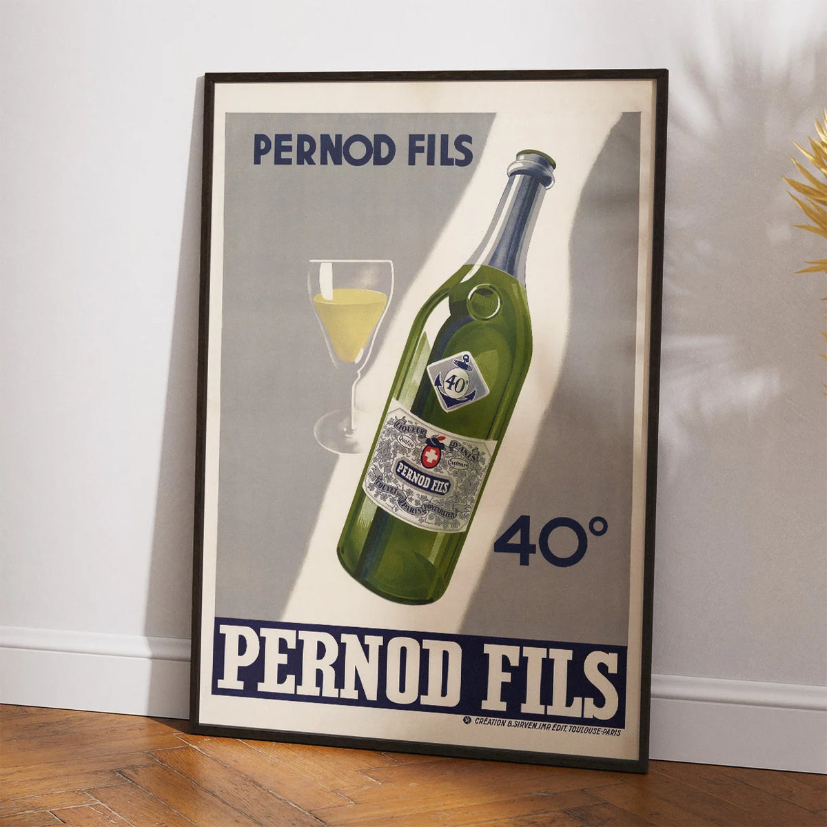 Pernod Fils 40° 1933 - Reklameplakat – billede 2