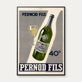 Pernod Fils 40° 1933 - Reklameplakat – billede 1