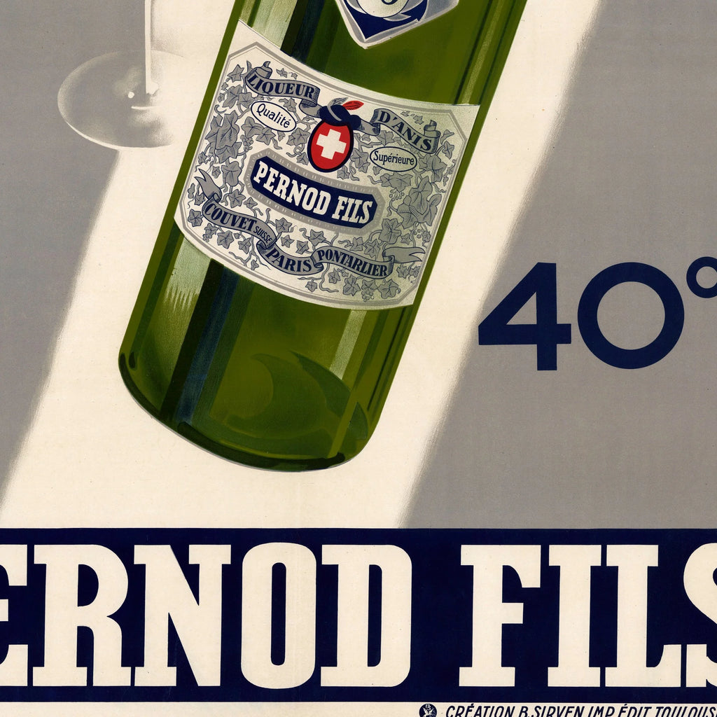 Pernod Fils 40° 1933 - Reklameplakat – billede 4